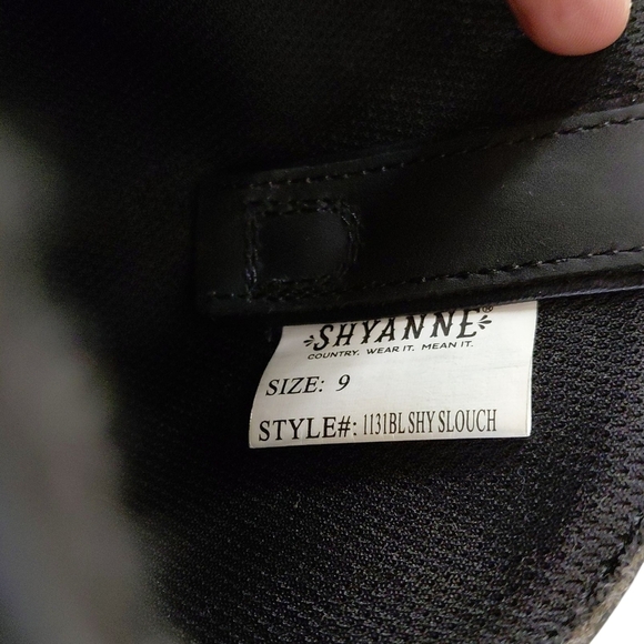 Shyanne Patsy Slouch Western Boots Women's Black Cowboy Boots Size 9 - Picture 10 of 12